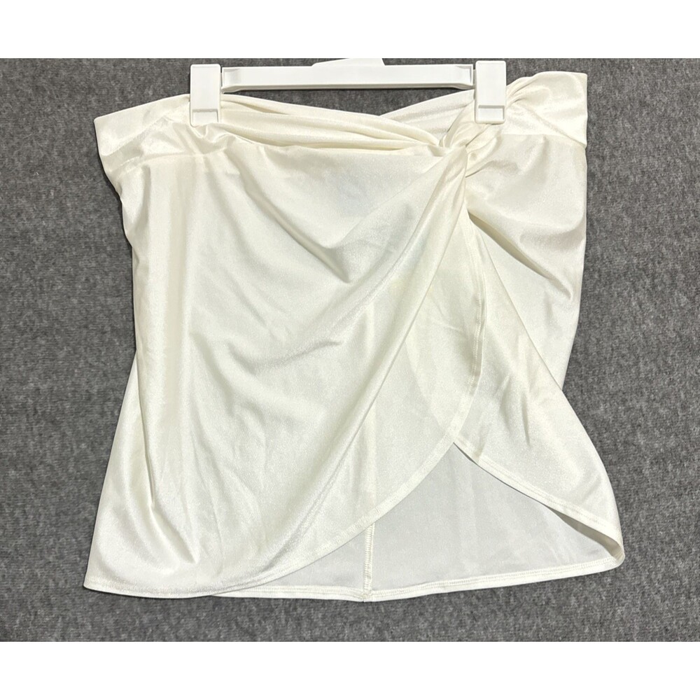Shade & Shore Women's Swimwear Skirt Cover Up Ivory Extra Large